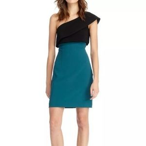 Monique Lhuillier Sash One-shoulder Dress 2 NWT